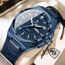 POEDAGAR Top Fashion Male Wristwatch Waterproof Luminous Date Week Men Watch Business Leather Quartz Men's Watches Reloj Hombre