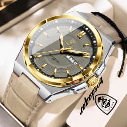 POEDAGAR Top Fashion Male Wristwatch Waterproof Luminous Date Week Men Watch Business Leather Quartz Men's Watches Reloj Hombre