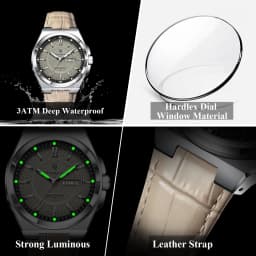 POEDAGAR Top Fashion Male Wristwatch Waterproof Luminous Date Week Men Watch Business Leather Quartz Men's Watches Reloj Hombre
