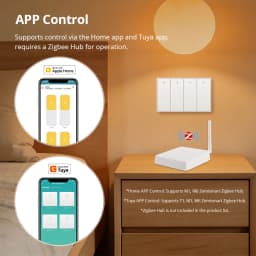 Zemismart Zigbee Push Wall Light Switches Work with Tuya Alexa Google Home Smartthings via hub 1 2 3 4 Gang Neutral Interruptor