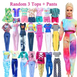50 Pcs/Set Handmade Doll Clothes for 11.5'' Doll 2 Evening Gown Bikinis 3 Outfit 2 Mini Dress 10 Hangers 31 Accessories Kids Toy