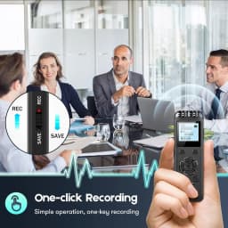 Digital Voice Recorder 64GB Voice Recorder with Playback and Voice Activated Recorders Dictaphone Recording Device Audio