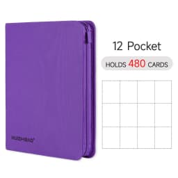 9/12 Pocket Zipper Card Binder, Trading card album, Durable Side Loading Card for mtg tcg for football