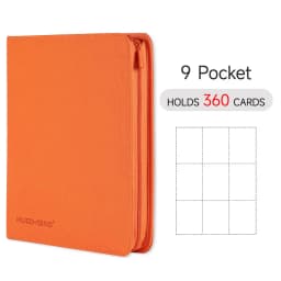 9/12 Pocket Zipper Card Binder, Trading card album, Durable Side Loading Card for mtg tcg for football