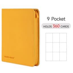 9/12 Pocket Zipper Card Binder, Trading card album, Durable Side Loading Card for mtg tcg for football