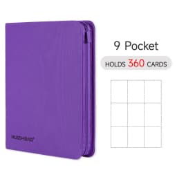 9/12 Pocket Zipper Card Binder, Trading card album, Durable Side Loading Card for mtg tcg for football