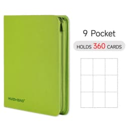 9/12 Pocket Zipper Card Binder, Trading card album, Durable Side Loading Card for mtg tcg for football