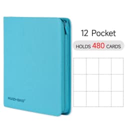 9/12 Pocket Zipper Card Binder, Trading card album, Durable Side Loading Card for mtg tcg for football