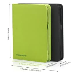 9/12 Pocket Zipper Card Binder, Trading card album, Durable Side Loading Card for mtg tcg for football