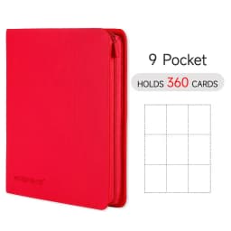 9/12 Pocket Zipper Card Binder, Trading card album, Durable Side Loading Card for mtg tcg for football