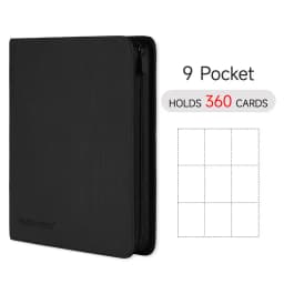 9/12 Pocket Zipper Card Binder, Trading card album, Durable Side Loading Card for mtg tcg for football