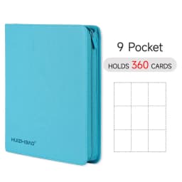 9/12 Pocket Zipper Card Binder, Trading card album, Durable Side Loading Card for mtg tcg for football