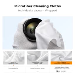 K&F CONCEPT 200ML Screen Cleaner Spray For Camera Lens PC Cell Phone Glasses Watch CCD/CMOS Clean Liquid with 2 Microfiber Cloth