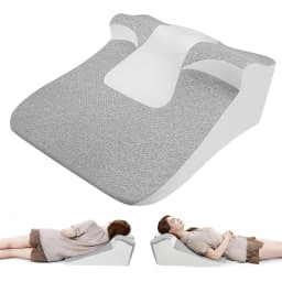 Bed Wedge Sleeping Pillows for Acid Reflux or Sleeping with New Prone Position Ergonomic Pillow for Reading, Couple Life