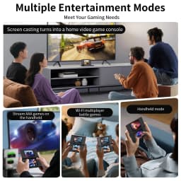 Anbernic RG DS Handheld Game Console 4" IPS Dual Screen Android 4000mAh Flip Video Games Player Supports RixelHK Wifi Streaming