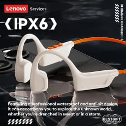 Lenovo S102 Bone Conduction Bluetooth V6.0 Earphones Wireless Sports Headphones Waterproof Sweatproof Running Cycling Neckband