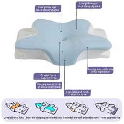 Adult Memory Cotton High Pillow Cervical Spine Protection Special Design Sleep Aid for Men And Women Deep Sleep
