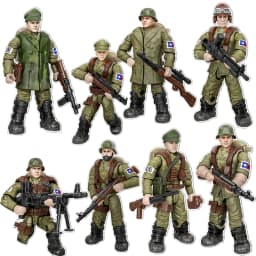 World War Army Military Soldiers Special Forces Model Assemble Building Blocks Bricks Detailed Education Model DIY Birthday Toys