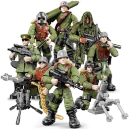 World War Army Military Soldiers Special Forces Model Assemble Building Blocks Bricks Detailed Education Model DIY Birthday Toys