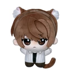 Anime Light Yagami L Plush Toys L.Lawliet Yagami Light Figure Cotton Doll Cute Cat Ear Plush Cos Toys Keychains Birthday Gifts