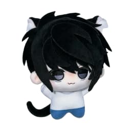 Anime Light Yagami L Plush Toys L.Lawliet Yagami Light Figure Cotton Doll Cute Cat Ear Plush Cos Toys Keychains Birthday Gifts