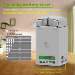 65W Intelligent Battery Charger for DJI Lito 1/Lito X1 Drone Battery Charger Accessory