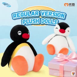 Youmai Official Pingu Penguin Plush Doll Sitting Series Pinga Round Eye Soft Plush Toy Home Decor Ornament Gift For Collectors