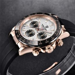 Original New PAGANI DESIGN PD-1664 / PD-1644 Japan VK63 Movt Quartz Wristwatches Sapphire Waterproof Chronograph Reloj Hombre