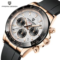 Original New PAGANI DESIGN PD-1664 / PD-1644 Japan VK63 Movt Quartz Wristwatches Sapphire Waterproof Chronograph Reloj Hombre