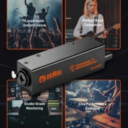 Stereo/Mona IEM Ultra-compact Personal In-Ear Monitor Amplifier, Rechargeable, All-Metal, Suitable for Outdoor DJ Performances