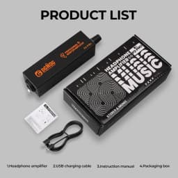 Stereo/Mona IEM Ultra-compact Personal In-Ear Monitor Amplifier, Rechargeable, All-Metal, Suitable for Outdoor DJ Performances