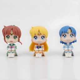 6 PCS/Set Pretty Guardian Sailor Moon 7cm Anime Figure Tsukino Usagi Chibiusa Hino Rei Kino Makoto Figurine Toy