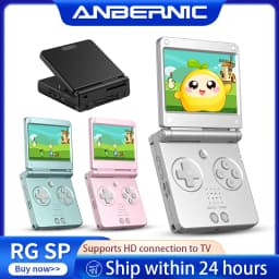 Anbernic RGSP Flip Retro Handheld Game Console Linux 64-bit 3300mAh Portable Gaming Player Supports Wifi RixelHK Streaming RG SP