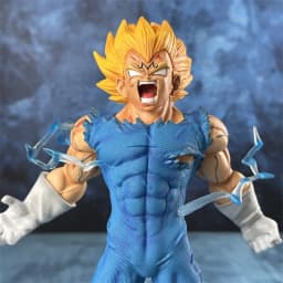 27cm Dragon Ball Z Majin Vegeta Anime Figure Self-destruct Super Saiyan Action Figures Pvc Statue Figurine Model Toys Gift