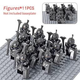 MOC Medieval Dwarf Warrior Elves Knights LOTR Figures Building Blocks Accessories Armor Shield LOTR DIY Toys for Children Gift