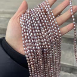 4-5mm High Quality AAA Natural Freshwater Pearl High-gloss Rice-shaped Beads for Jewelry Making DIY Necklace Bracelet Accessory