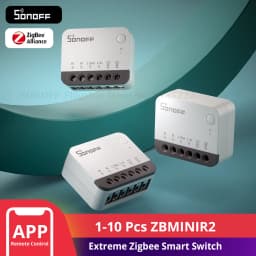 SONOFF ZBMINIR2 Extreme Zigbee Smart Switch 1-10Pcs Detach Relay Switch Remote Control via eWeLink Works with Alexa Google Home
