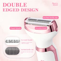 4 In 1 Electric Lady Shaver, Body Hair Removal Epilator, Painless Cordless Trimmer Razor, Gifts For Women