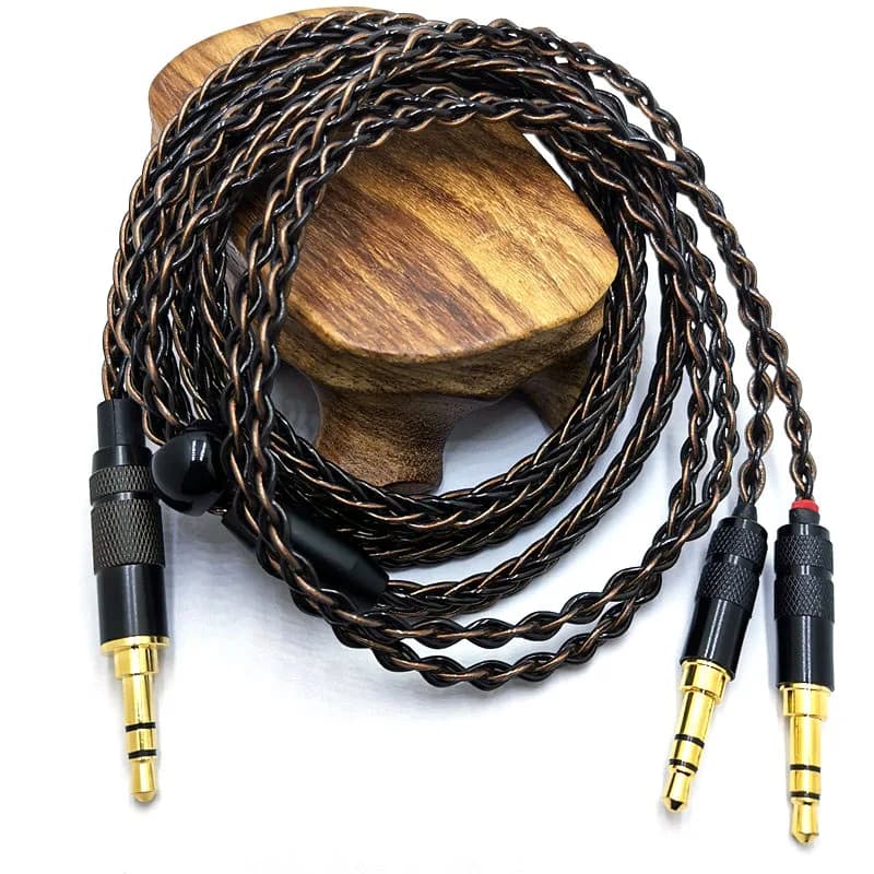 8 Core HE400SE Cable 3.5/2.5/4.4mm Plug to 2* 3.5mm plug for Hifiman SUNDARA Ananda HE400SE Denon AH-D600 SONY MDR Z1R ...