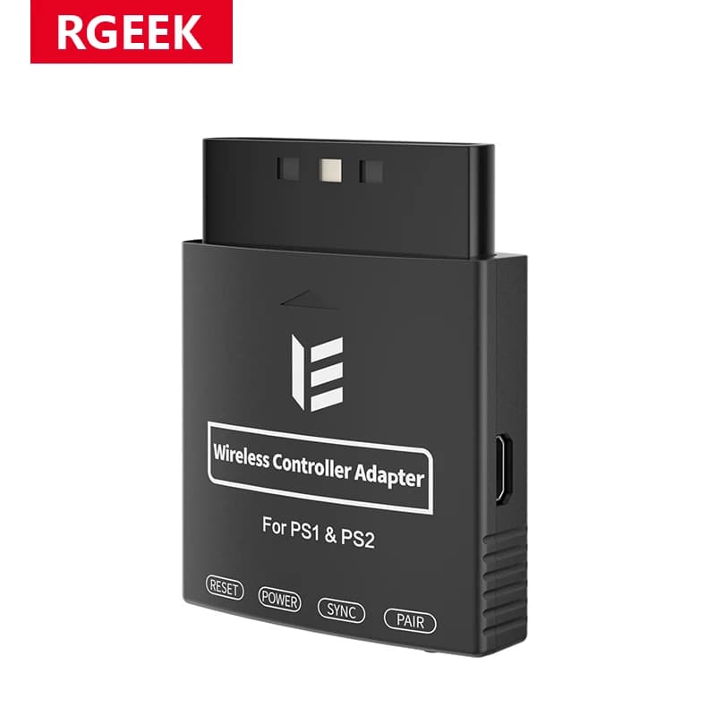RGEEK Wireless Controller Adapter, Wireless Controller Converter for PS1/PS2 Console, Compatible with PS4/PS5, Switch Pro, Xbox