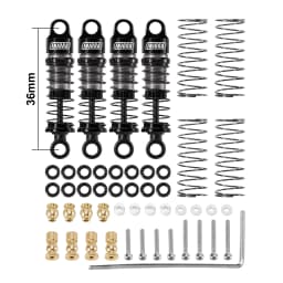 INJORA 36mm 40mm Big Bore Oil Shock Absorber for 1/24 RC Crawler SCX24 FCX24M