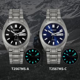 BERNY Titanium Watch for Men Supper Light Weight Wristwatch Super Luminous Sapphire 10ATM Waterproof Sport Field Quartz Watches