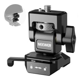 NEEWER DSLR Camera Clamp Adjustable Monitor Mount with Cold Shoe Anti Twist 1/4" Screw for Monitor Flash Light DIY Attachment