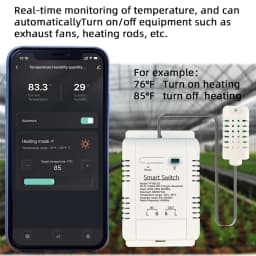 Tuya Wifi Smart Temperature Humidity Switch Monitoring Electricity Statistics Relay Timing Intelligent Thermostat Probe Sensor