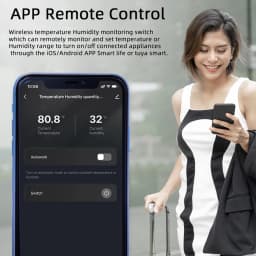 Tuya Wifi Smart Temperature Humidity Switch Monitoring Electricity Statistics Relay Timing Intelligent Thermostat Probe Sensor