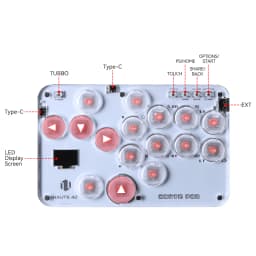 Haute42 Arcade Hitbox Controller Fight Stick PC Joystick Hitbox Controller Keyboard For Ps4 / Switch/Steam Arcade Fighting PC