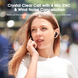 QCY T13 ANC Wireless Earphones Bluetooth 5.3 Active Noise Cancellation Headphones 4 Mics ENC Headset In-Ear Gaming Earbuds