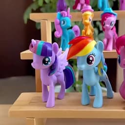 6pcs My Little Pony Action Figures Toy 8cm Cartoon Anime Twilight Sparkle Model Doll Room Decoration Birthday Gift for Children