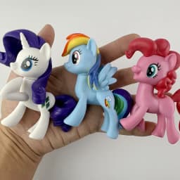 6pcs My Little Pony Action Figures Toy 8cm Cartoon Anime Twilight Sparkle Model Doll Room Decoration Birthday Gift for Children