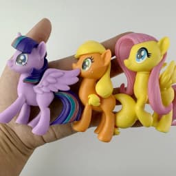 6pcs My Little Pony Action Figures Toy 8cm Cartoon Anime Twilight Sparkle Model Doll Room Decoration Birthday Gift for Children